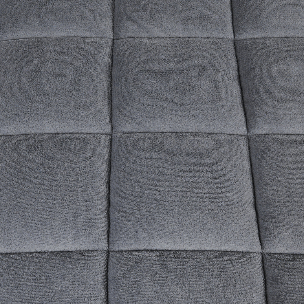 Dreamz Quilt Doona Comforter Blanket Grey King