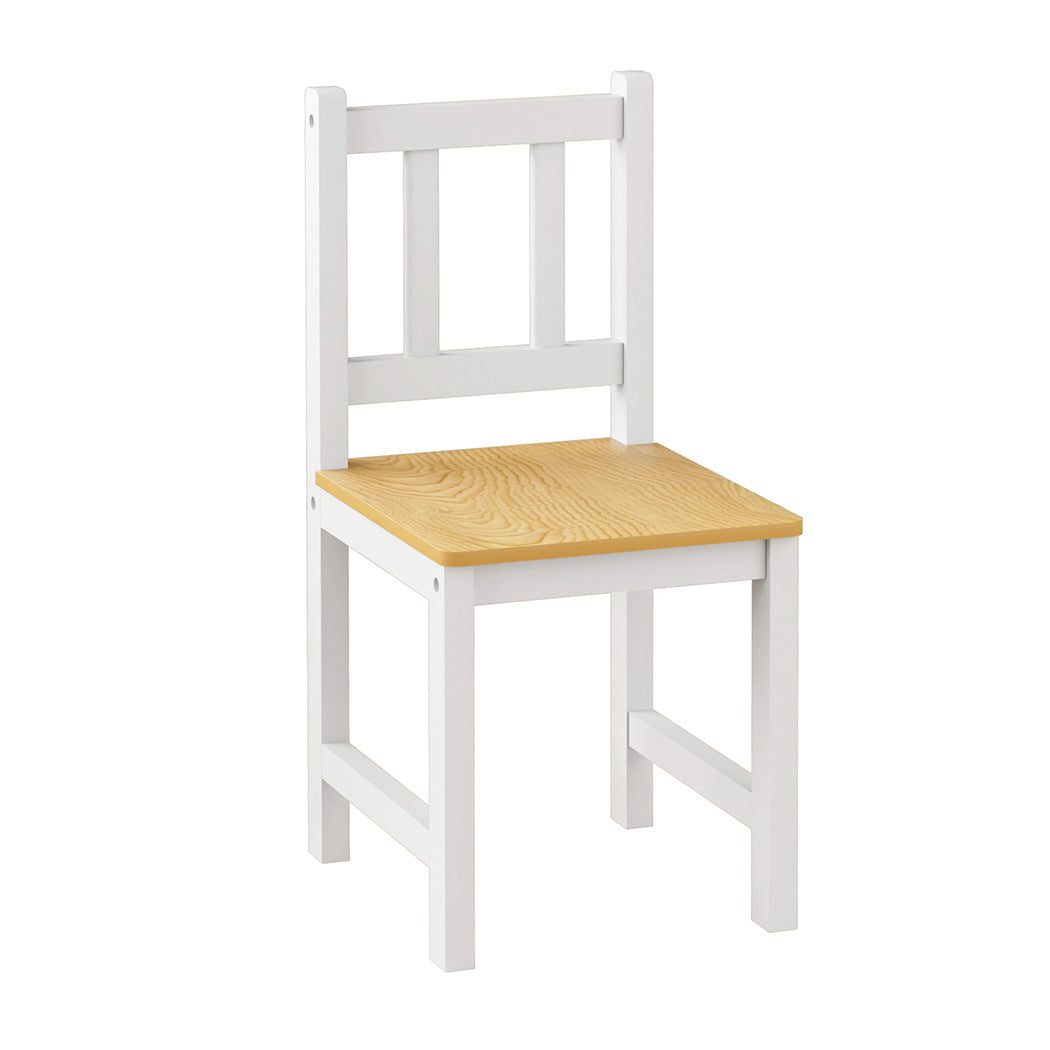 Bopeep Kids Table And Chairs Set Wooden 3Pcs Study Play