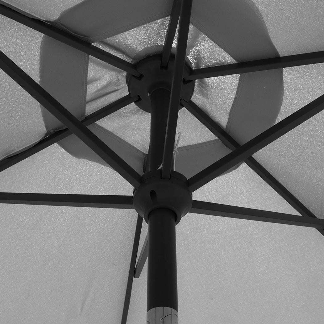 Centra 2.7M Led Outdoor Umbrella Base Stand Grey
