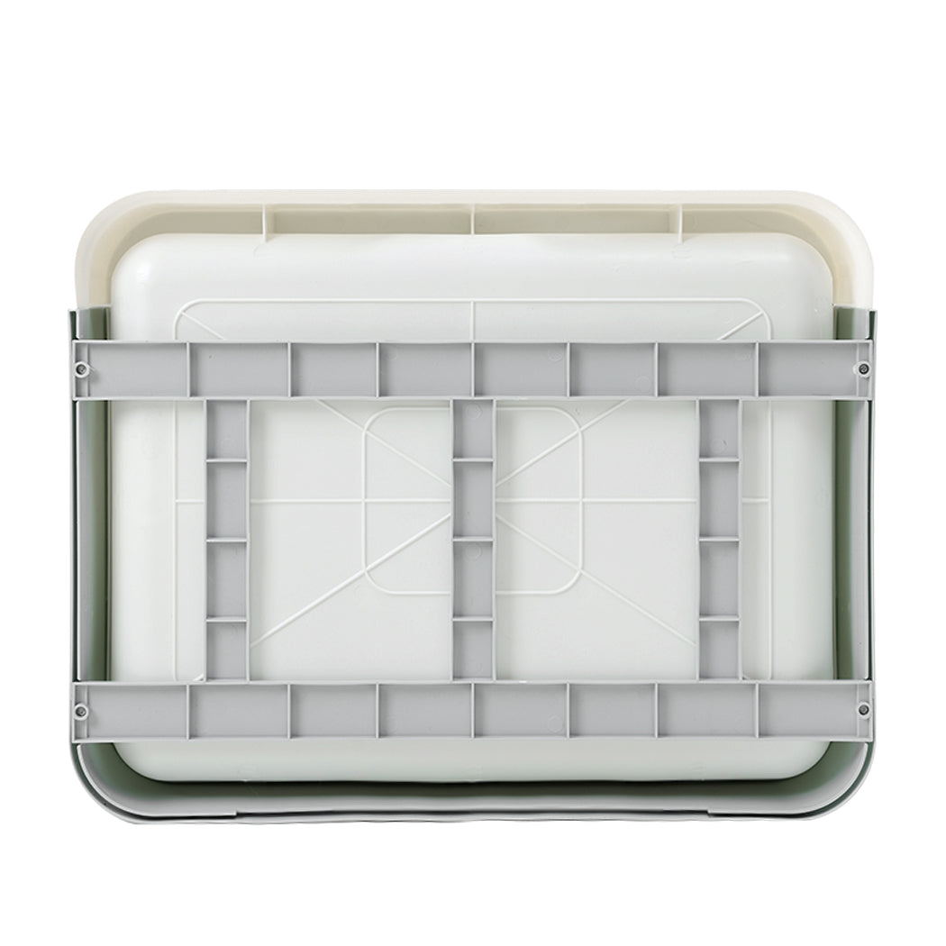 Pawz Foldable Cat Litter Box Tray Enclosed Grey Space Saving And Easy Clean Solution For Cats