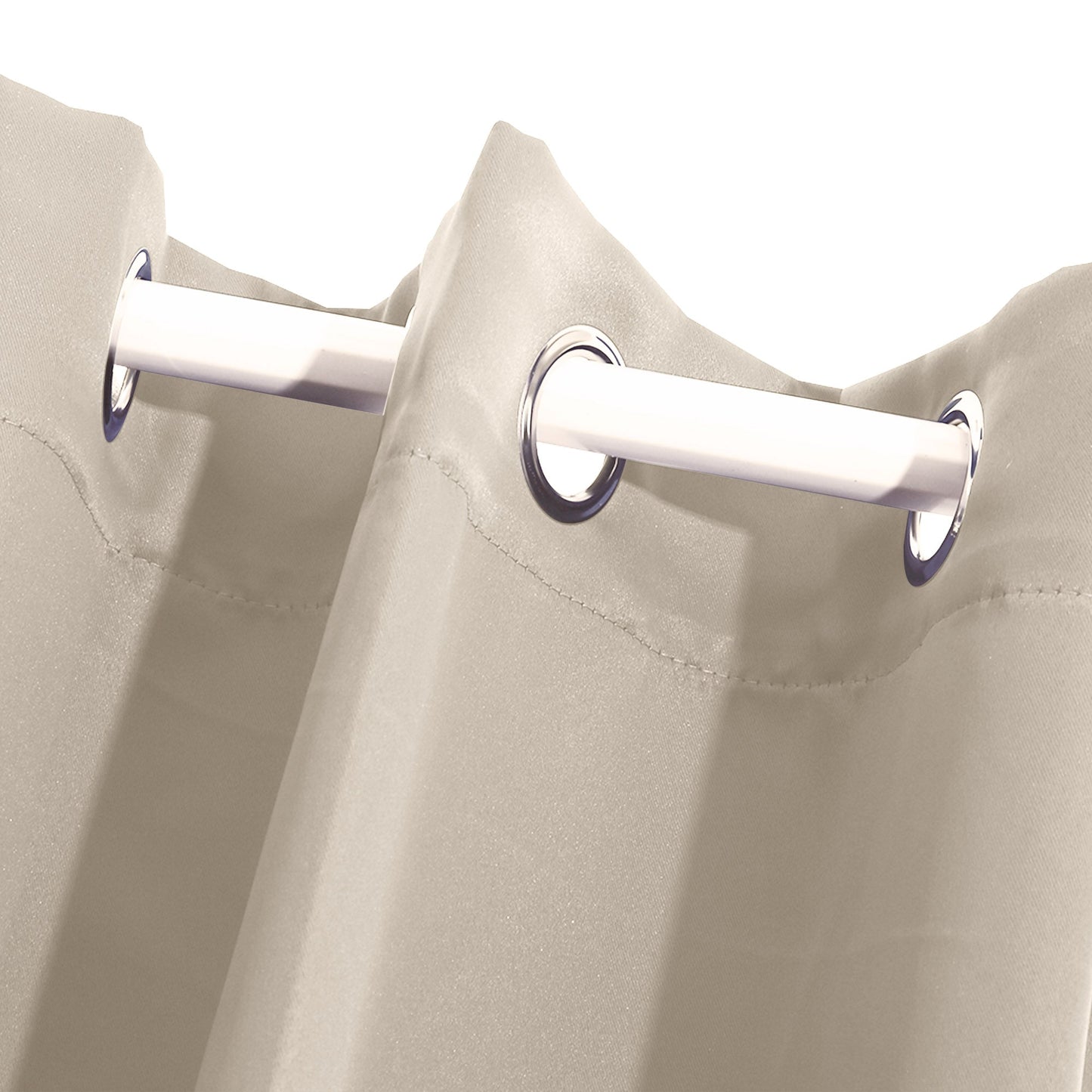 2X Blockout Curtains Panels 3 Layers Beige