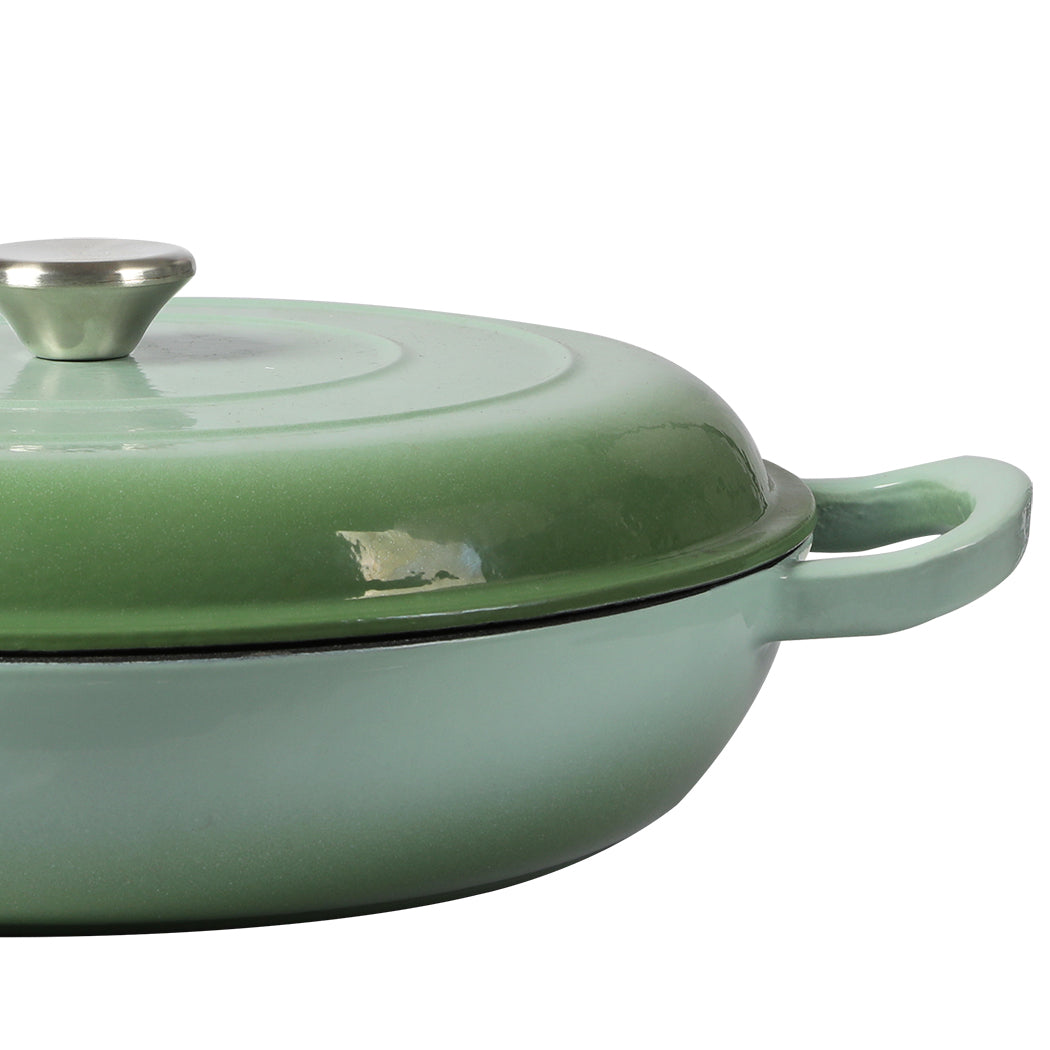 Toque 3.5L Enamel Dutch Oven Pan Vibrant Green Cookware