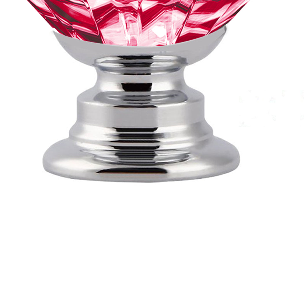 16 Pcs Red Crystal Knobs Diamond 30Mm Small