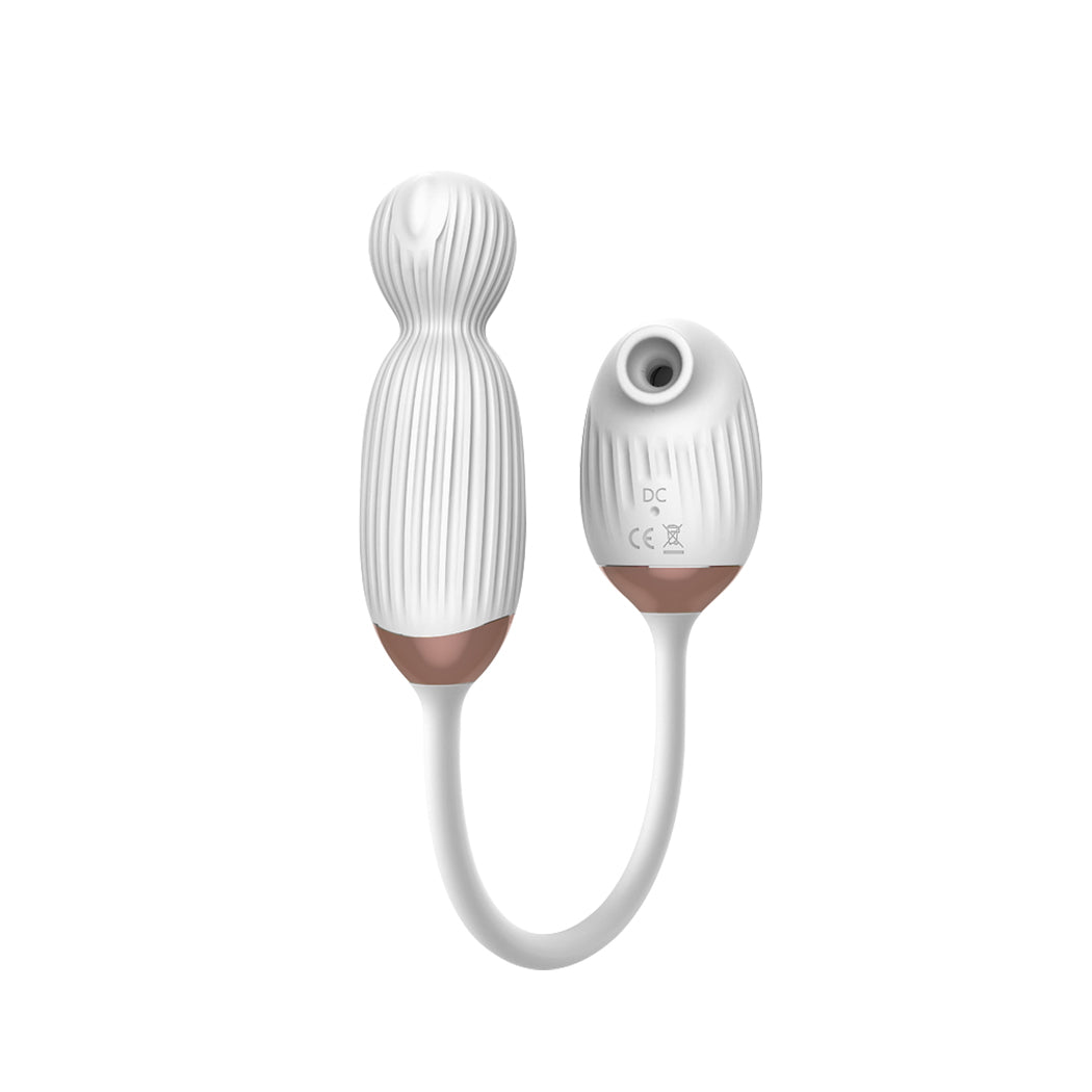 Vibrator Masturbator Sucking Rotation White
