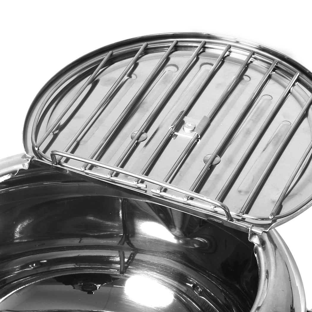 Toque 24Cm Japanese Deep Frying Pan Silver
