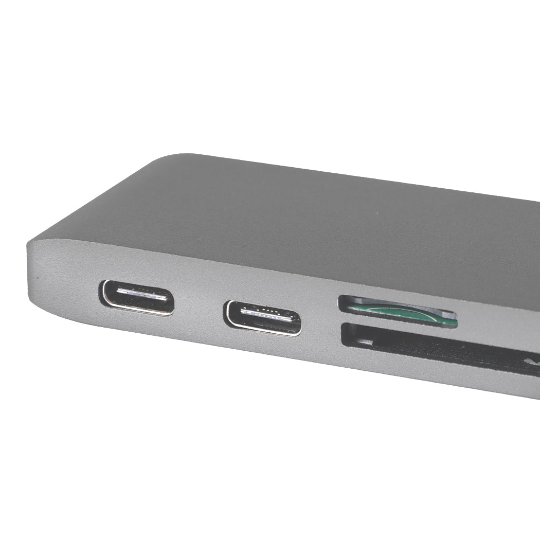 Usb 3.0 Type C Hub 6 Port Powered Adapter Grey