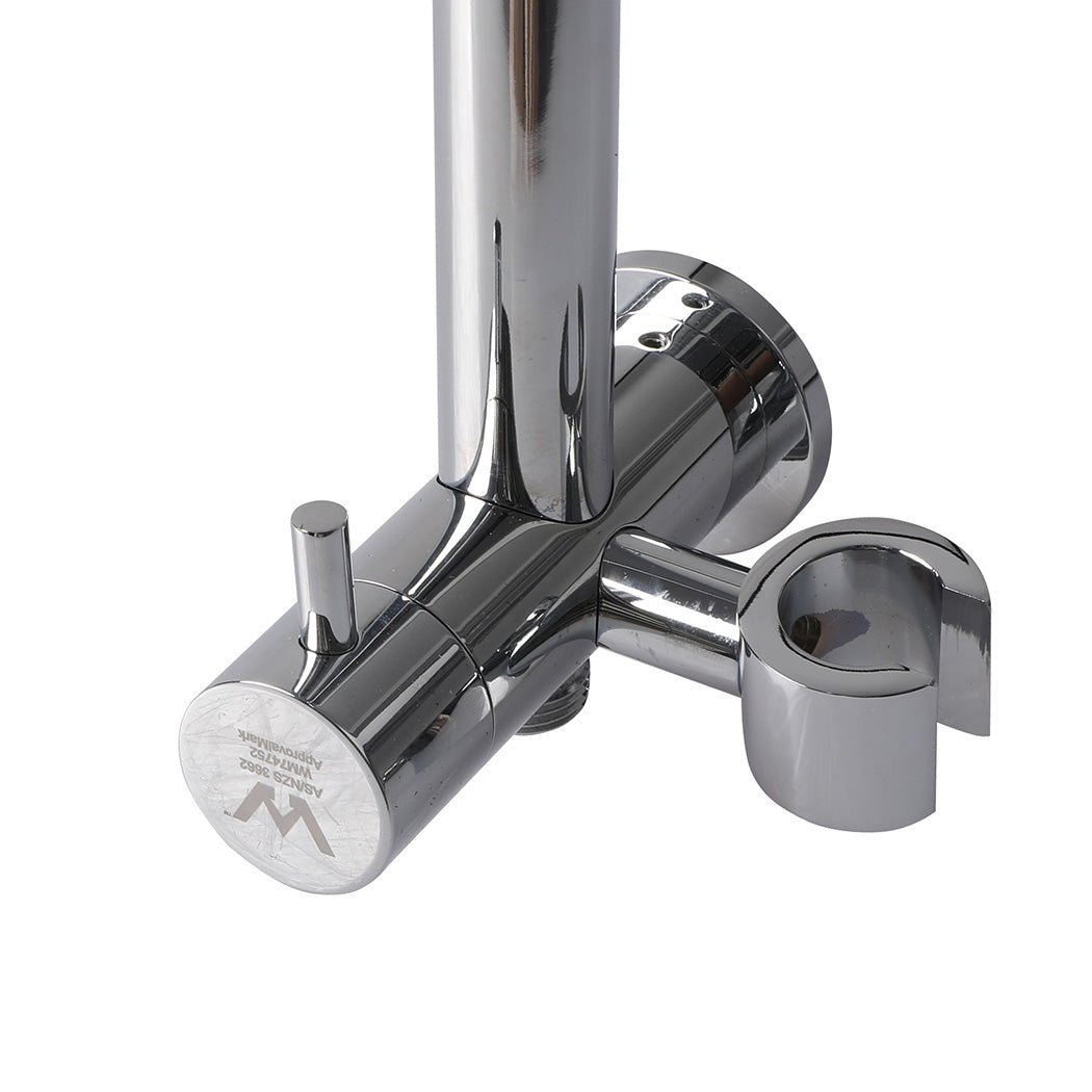 Shower Head High Pressure Set Rain Round Silver