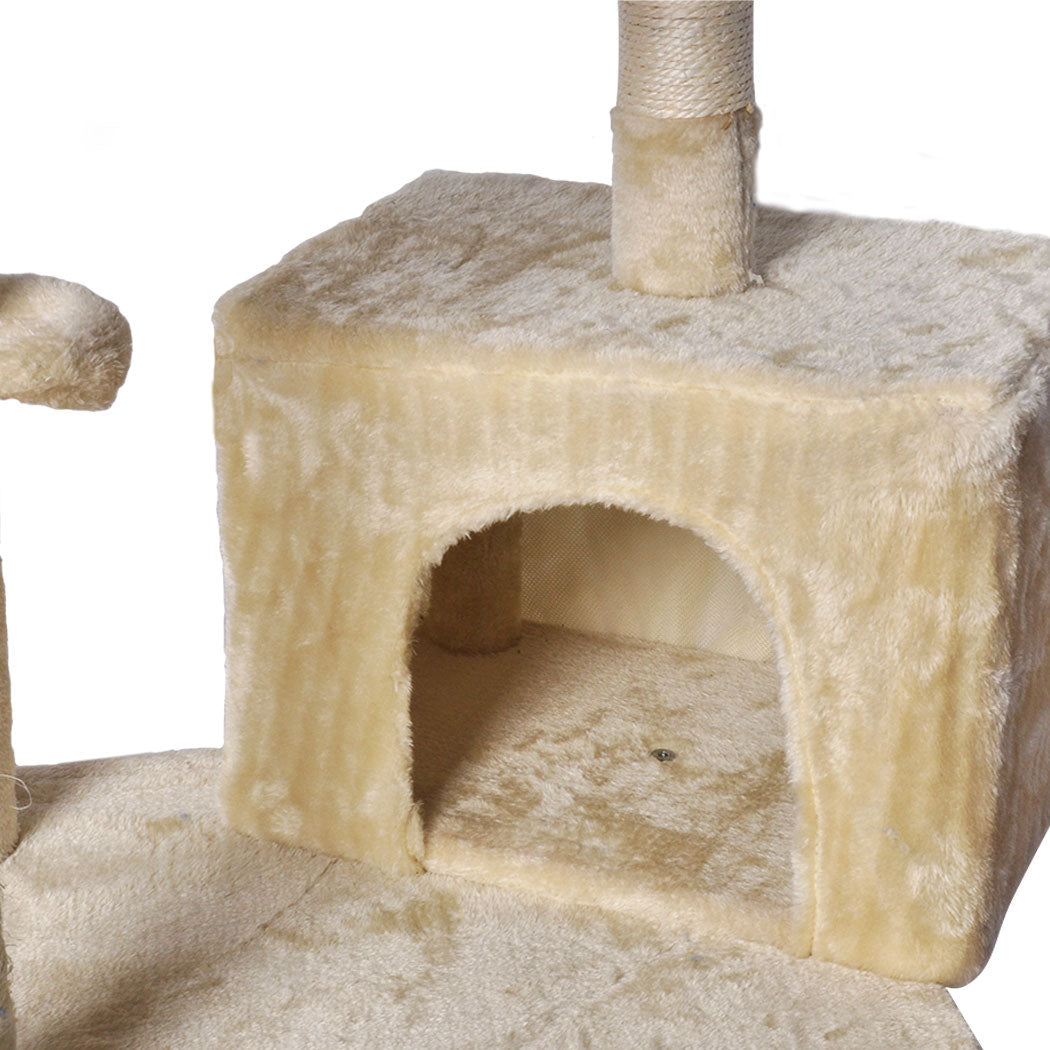 Pawz Cat Tree Toy Scratching Post Scratcher Beige