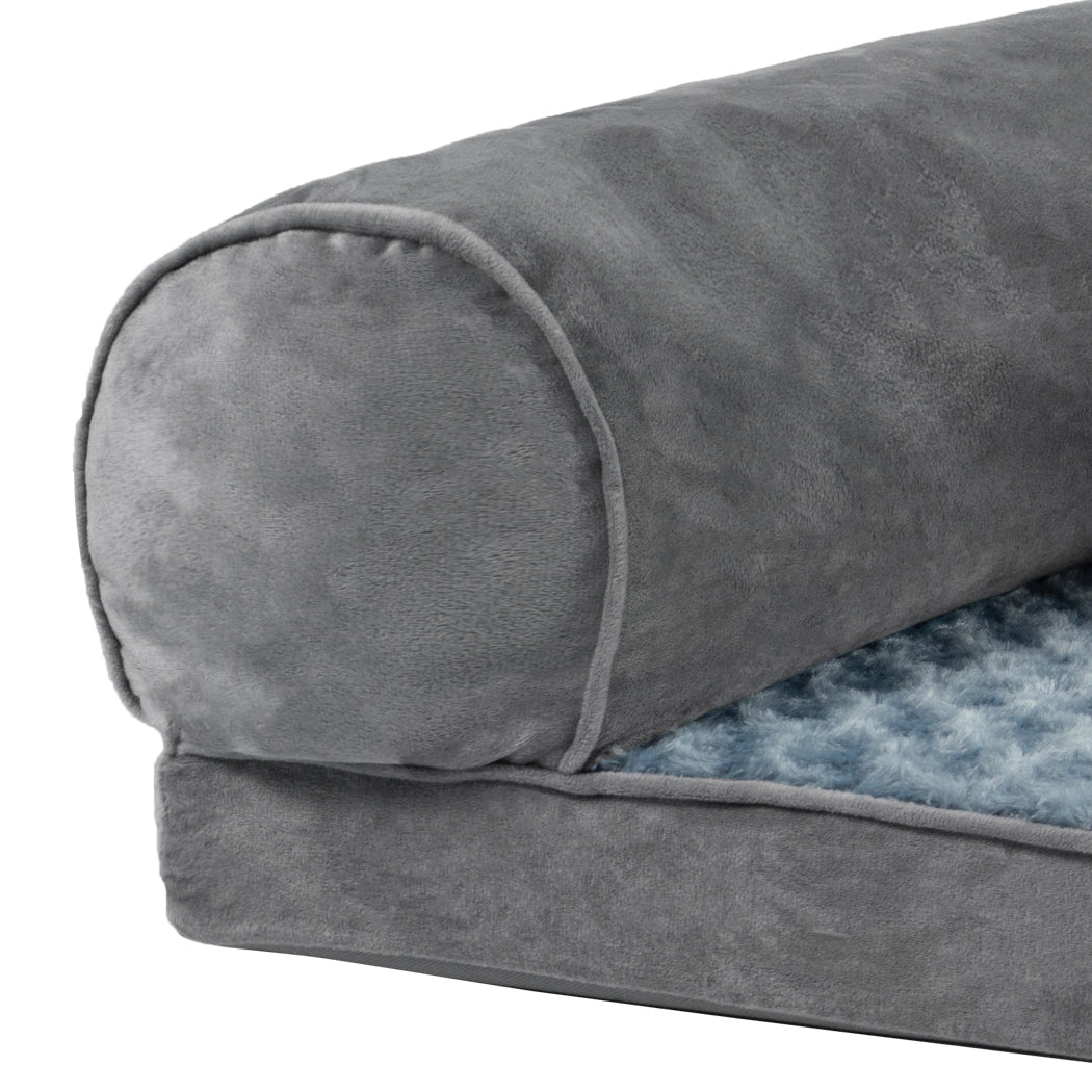 Pawz Pet Bed Sofa Dog Beds Bedding Soft M Cover Grey Medium