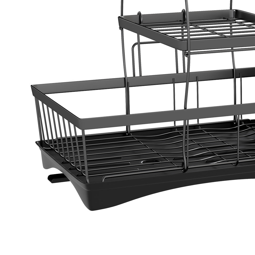 Toque Dish Drying Rack Plate Drainer Cup Holder