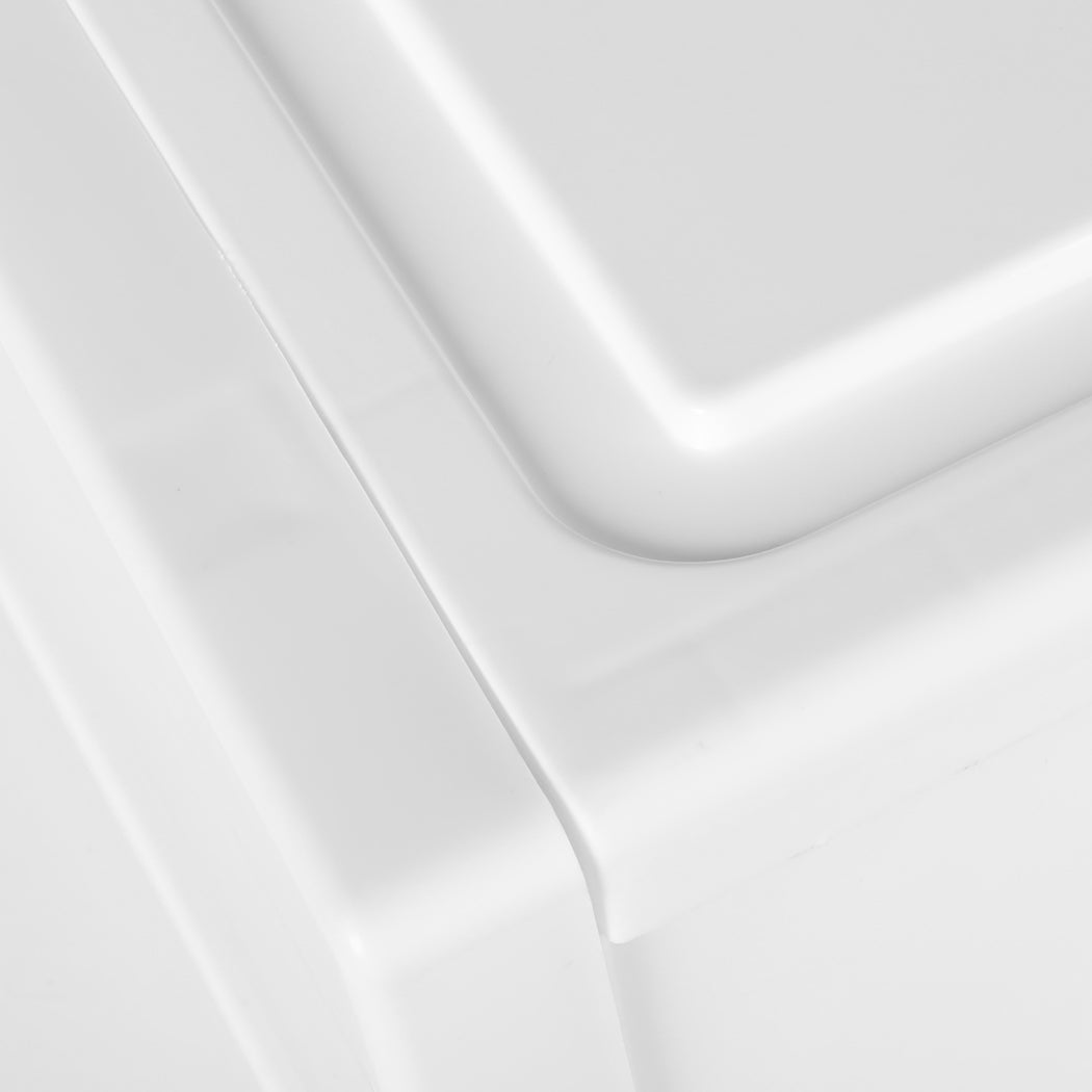 Plastic Storage Box Stackable Containers M 3Pk Medium