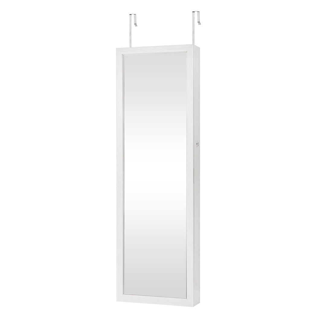 Veile Studios Levede 37Cm X 10Cm 120Cm Mirror Jewellery Cabinet Led White