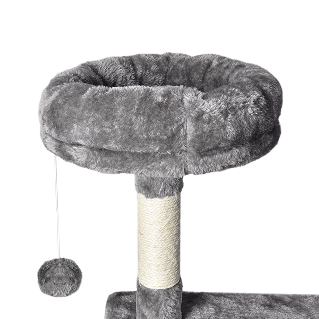 Pawz 130Cm Cat Tree Toy Scratching Post Grey