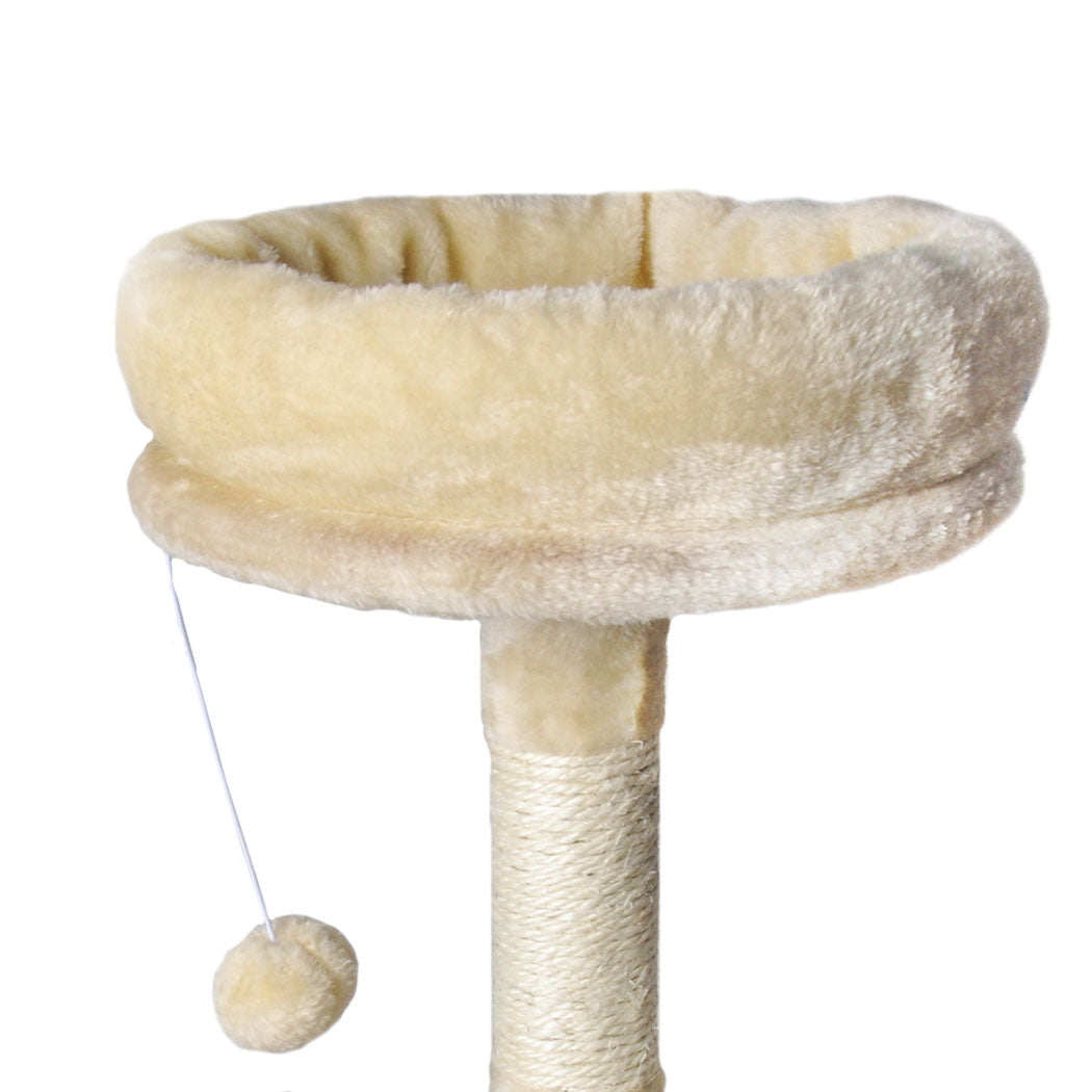 Pawz Cat Tree Toy Scratching Post Scratcher Beige