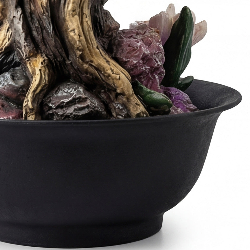 Spector Desktop Fountain Led Tabletop Zen Mini Water For Office & Living Room