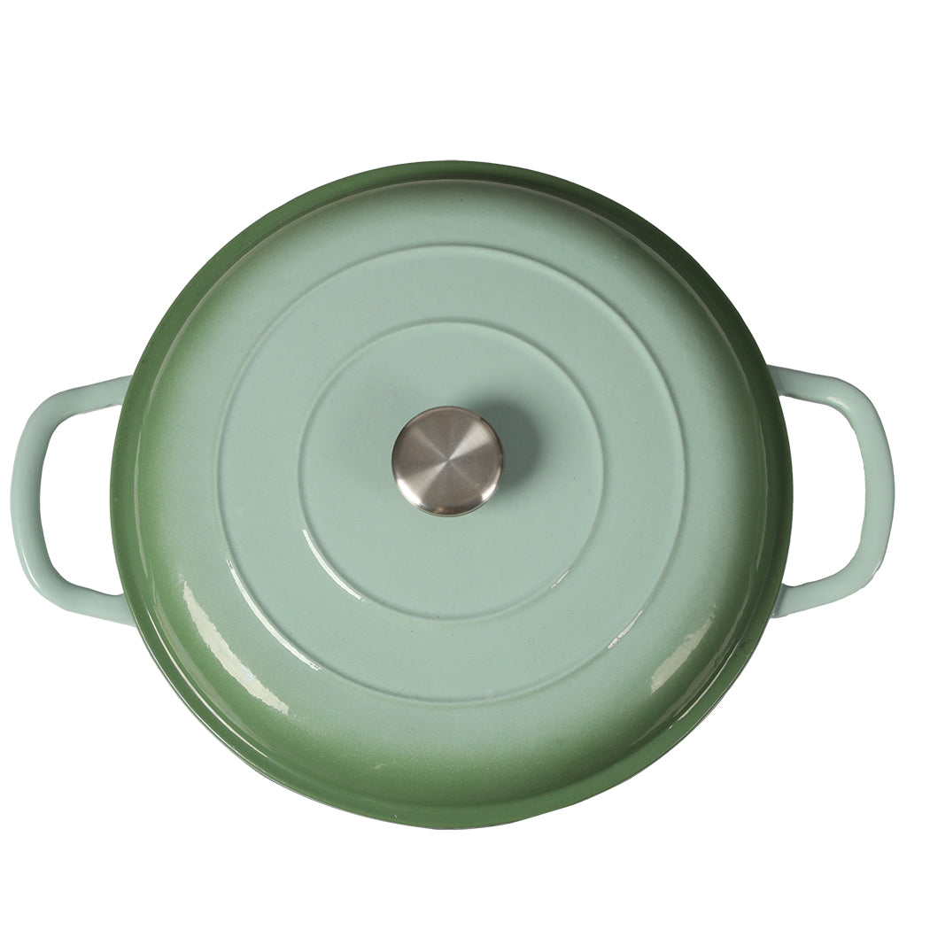 Toque 3.5L Enamel Dutch Oven Pan Vibrant Green Cookware