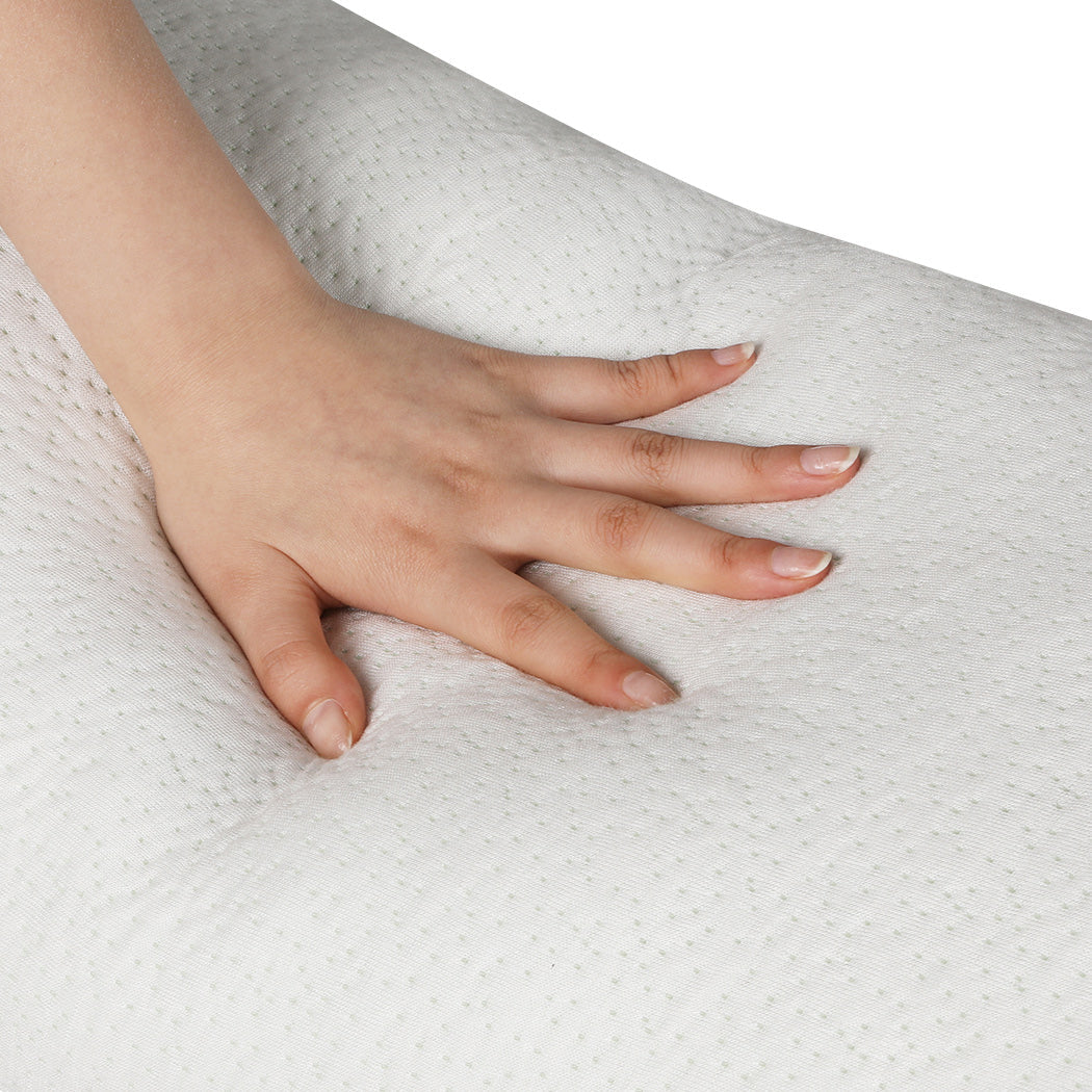 Dreamz Memory Foam Body Pillow Long Breathable Bamboo Cover