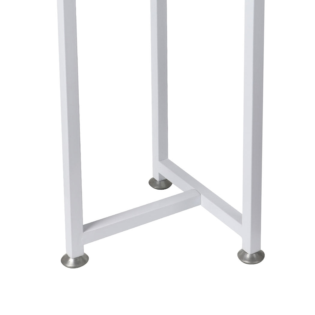 5 Tier Plant Stand Outdoor Indoor Flower White Medium