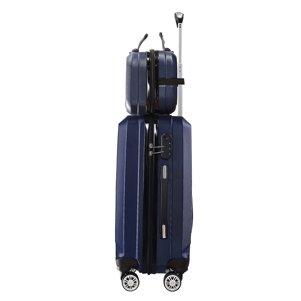 Slimbridge 2Pcs 20"Travel Luggage Set Navy