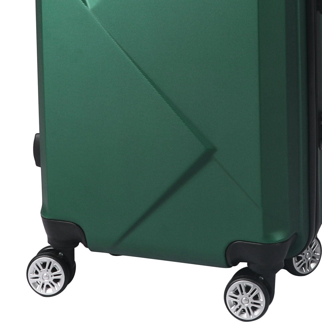 Slimbridge 2Pcs 20"Travel Luggage Set Green