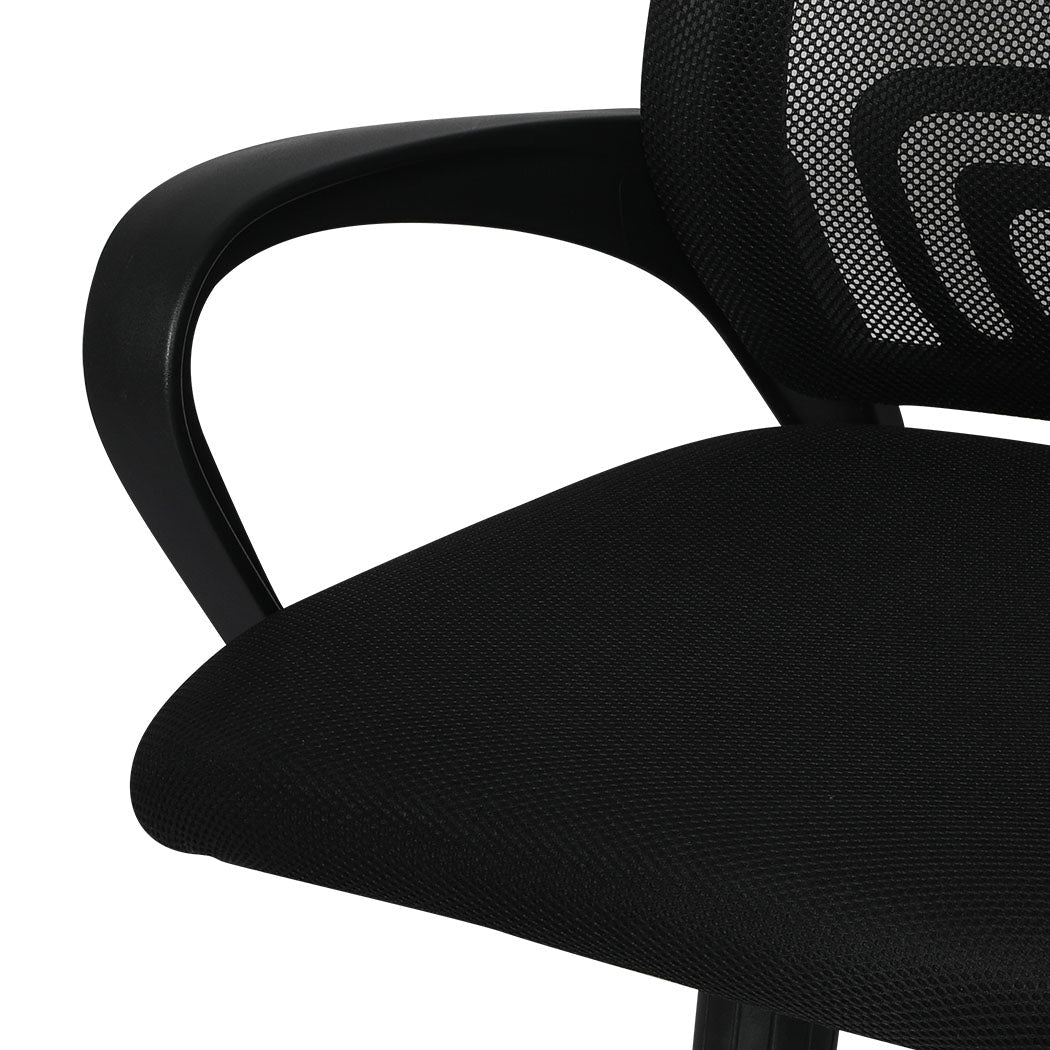 2X Office Chair Gaming Computer Grey Adjustable Ergonomic Seat Support