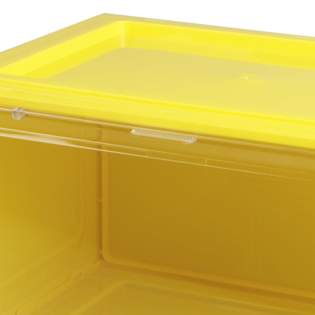 Stacked Sneaker Display Case 6X Clear Yellow