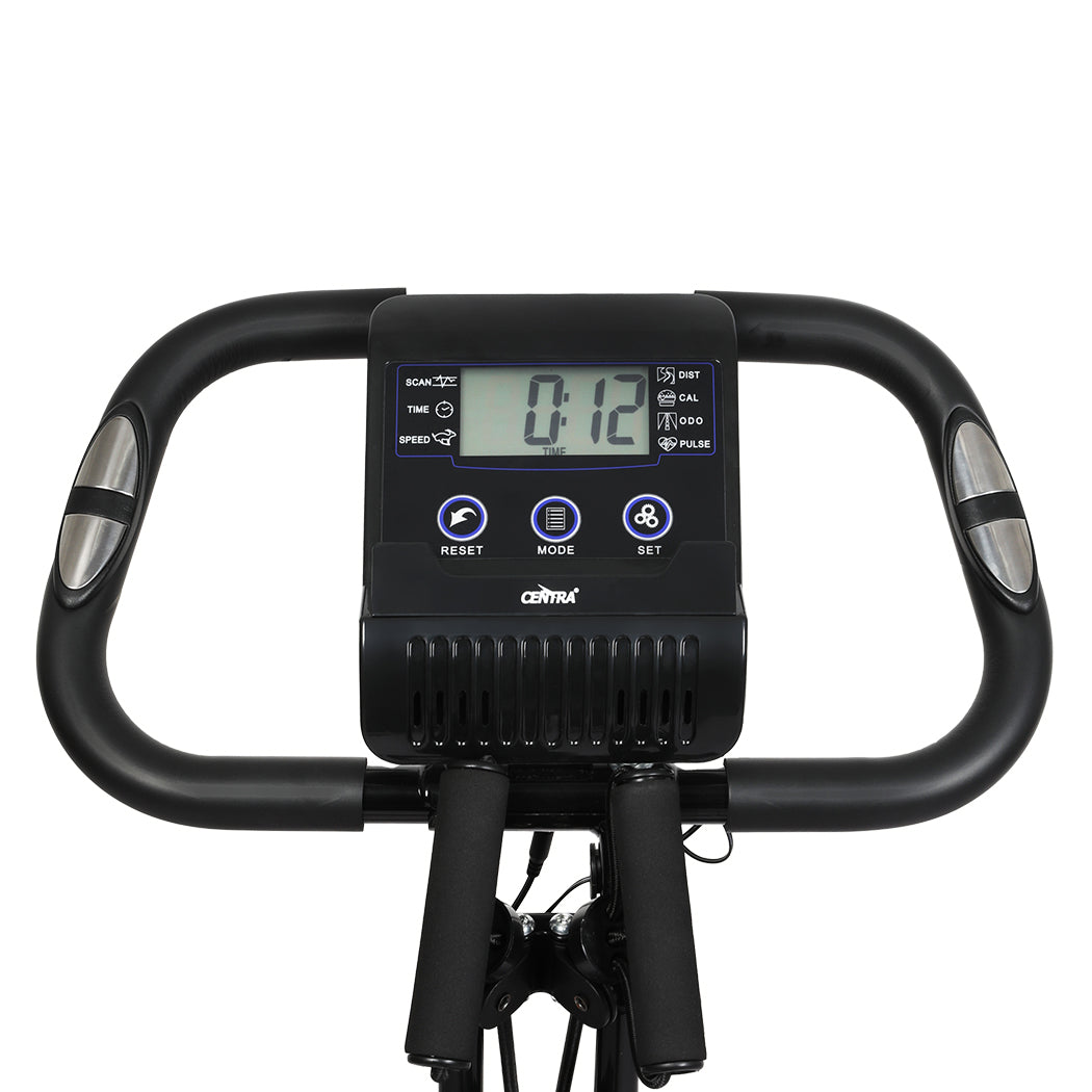 Centra Exercise Bike Foldable Design 16 Levels Adjustable Black Red