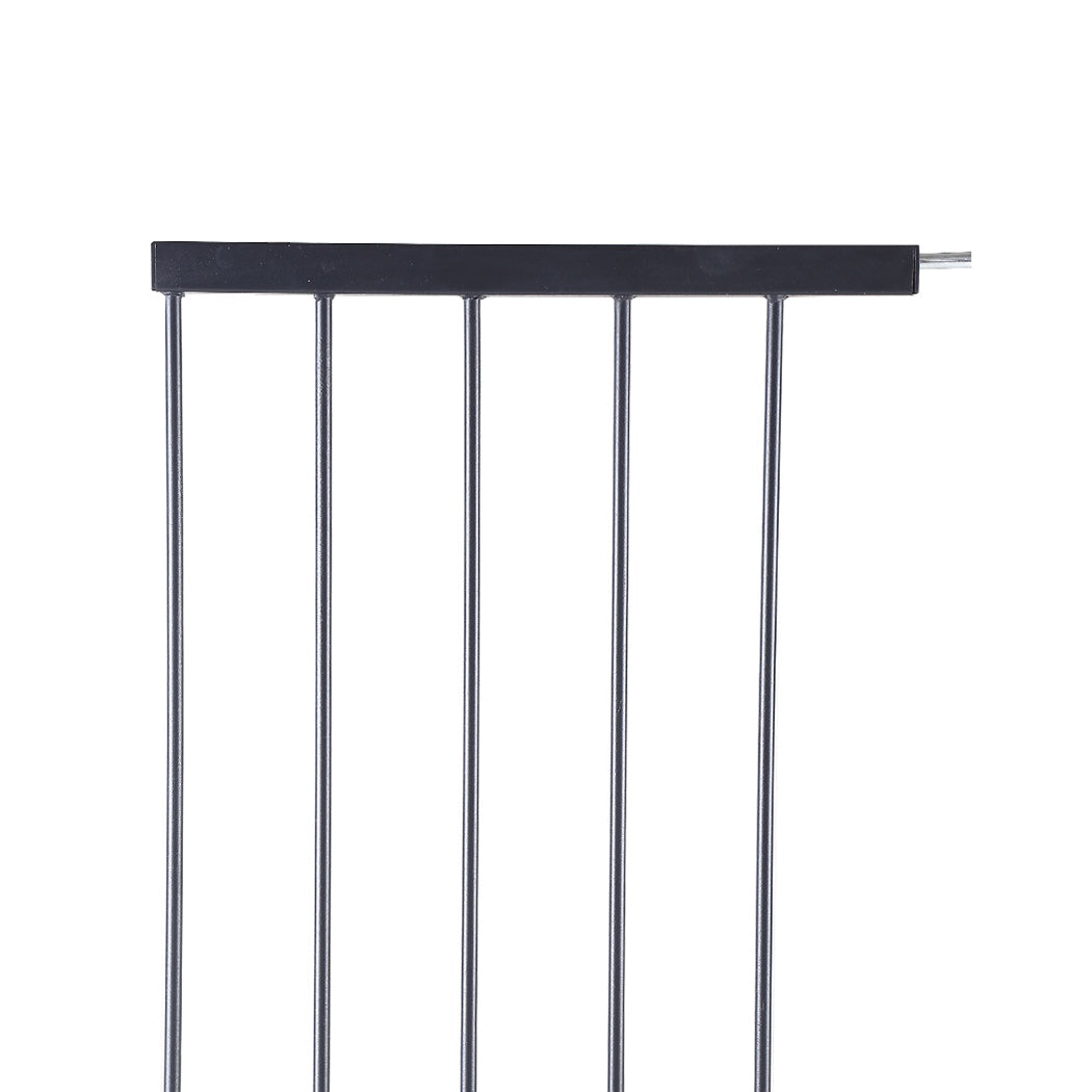 Baby Safety Gate Pet Barrier Black 45Cm Extension For Home