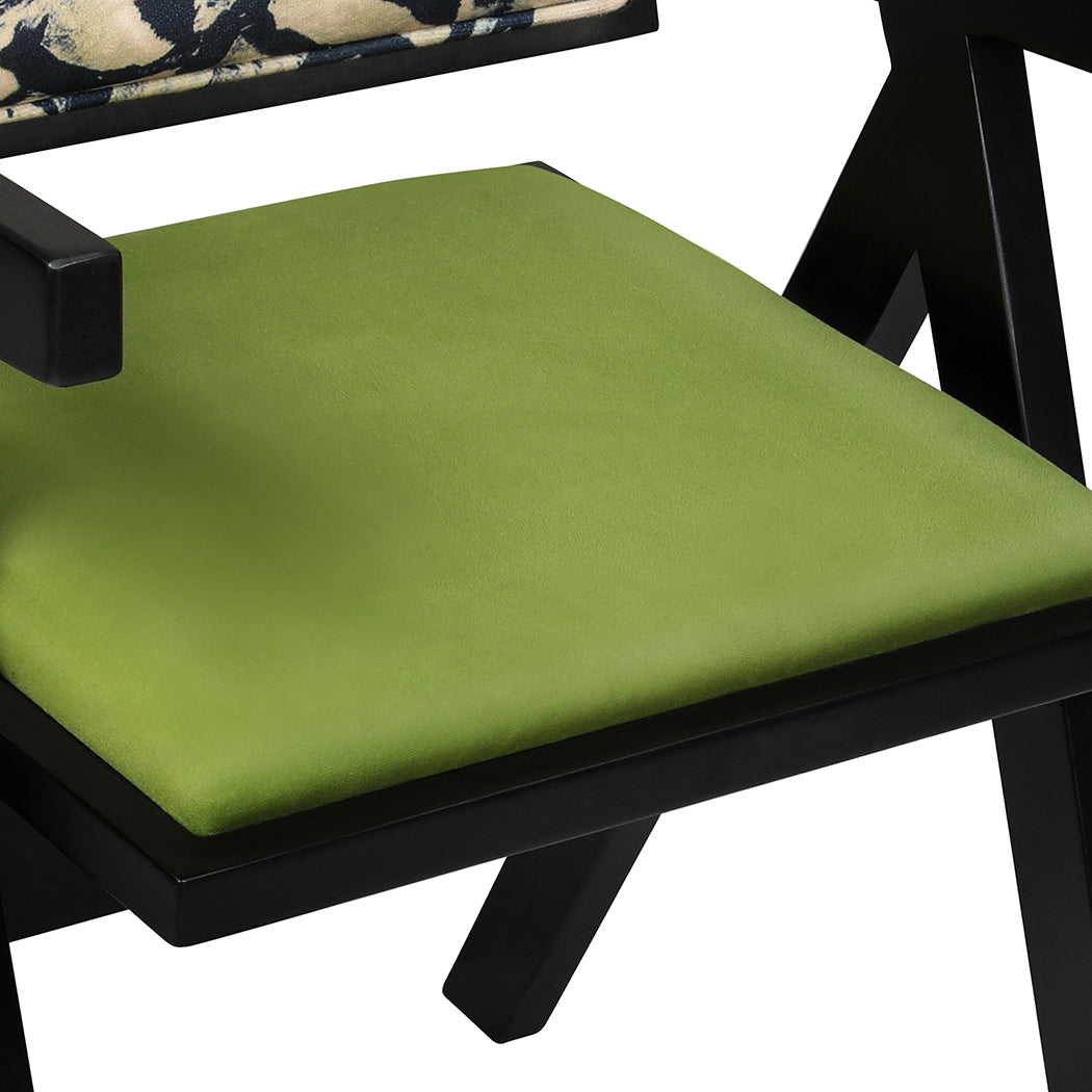 Set Of 2 Retro Dining Chairs With Backrest For Stylish And Comfortable Seating