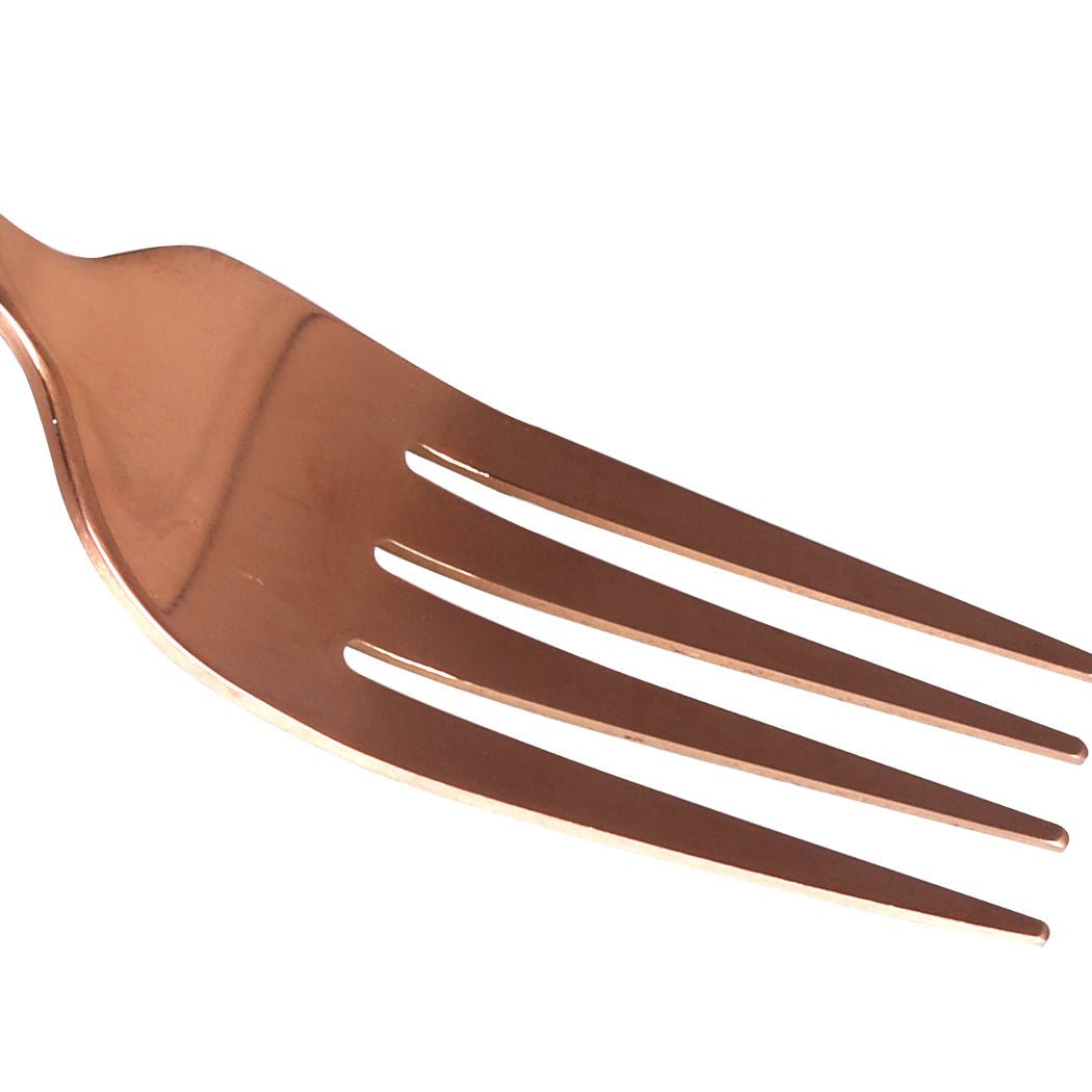 Stainless Steel Cutlery Set Glossy Knife Rose Gold