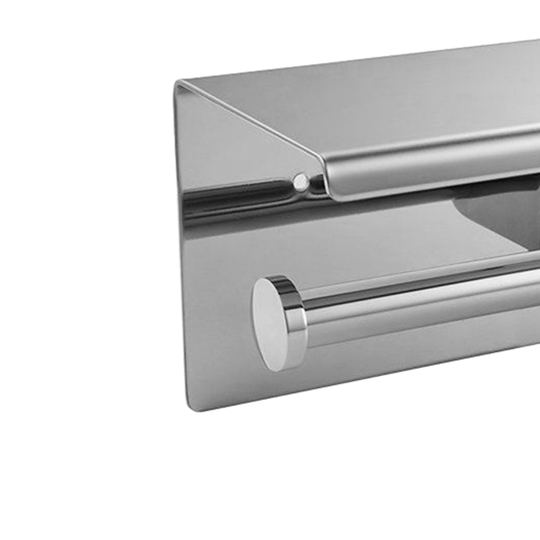 Toilet Paper Holder Double Roll Stainless