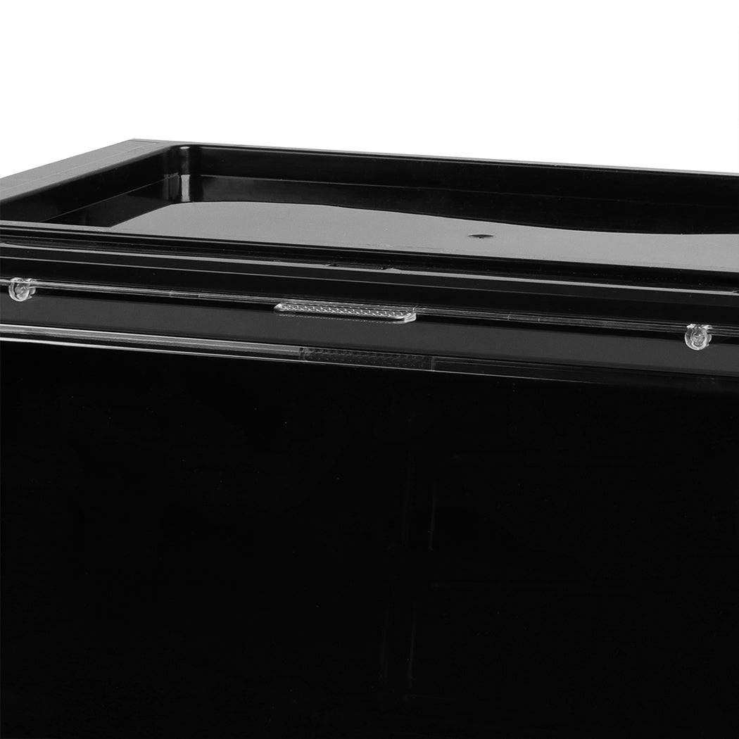 Stacked Shoe Box Acrylic Sneaker Display 6Pc Black