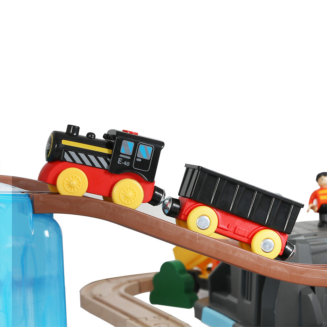 Bopeep Toy Train Set Track Diy Wooden