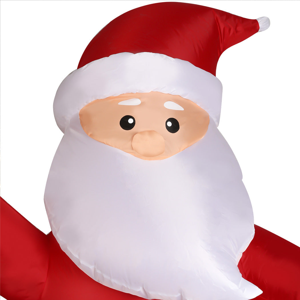 Santaco Christmas Inflatable Outdoor Claus Elk 2.2M Xmas Decoration Light