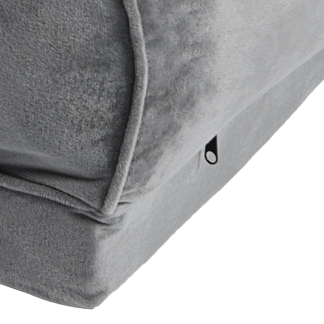 Pawz Pet Bed Sofa Dog Beds Bedding Soft M Grey Medium