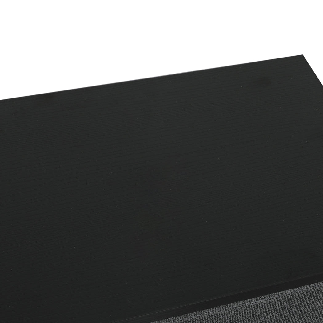 Storage Cabinet Tower Chest 5 Drawers Dark Grey