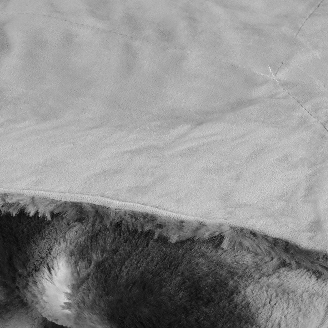 Dreamz Luxury Tie Dyed Blanket Grey 127Cm X 152Cm