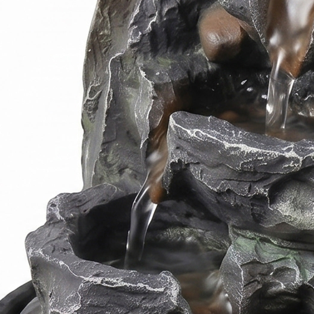Spector Tabletop Water Fountain 3 Flow Levels Resin Indoor