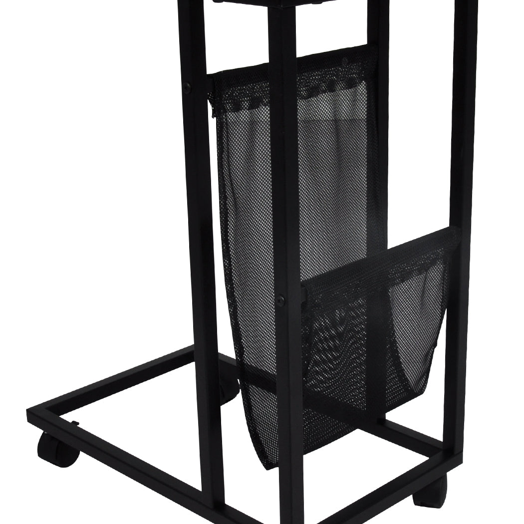 Side Table Mobile Coffee Tables Brown Back