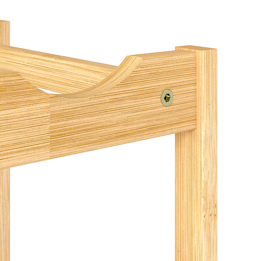 Toque Natural Bamboo Wine Rack 12 Bottle Capacity