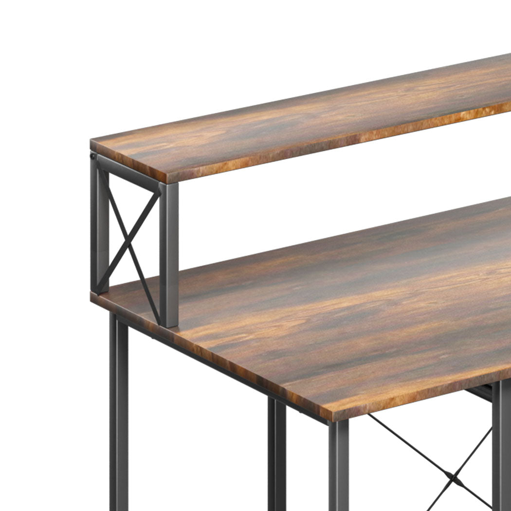 Office Gaming Computer Desk Brown
