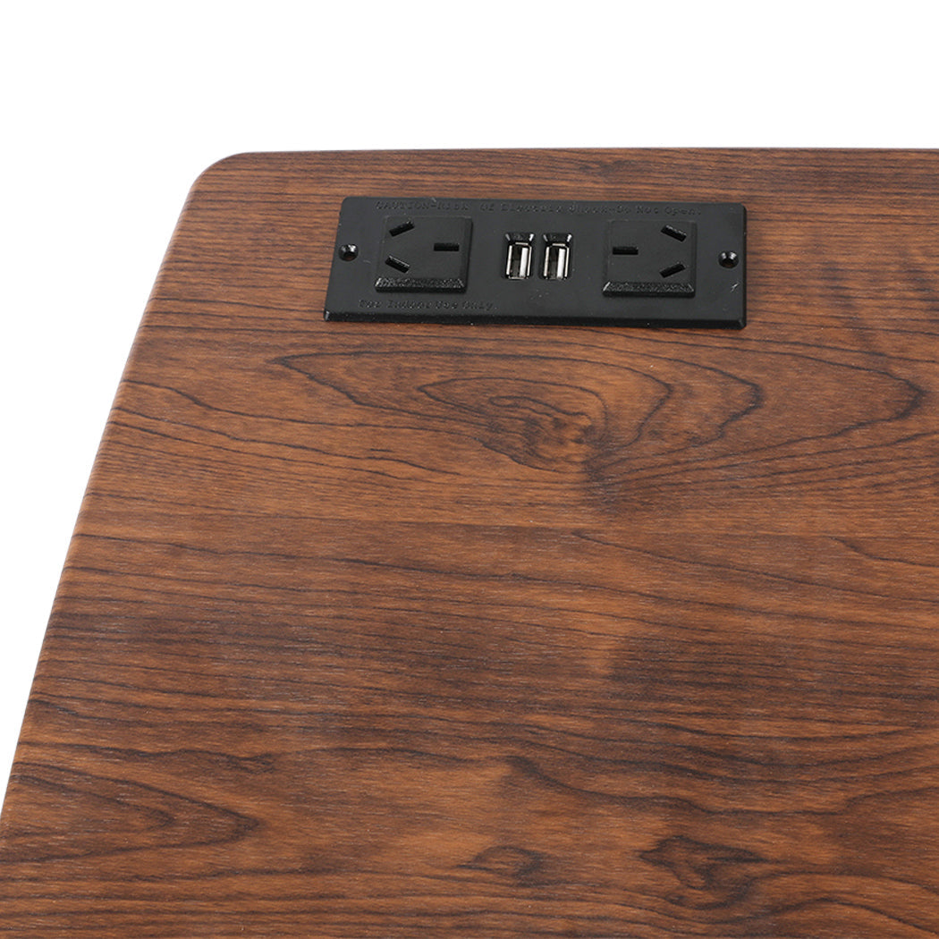 Standing Desk Height Adjustable Brown