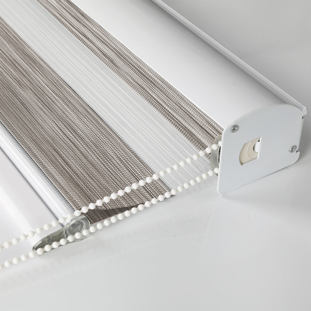 1 Sets of Marlow 1 Sets Of 1X Blackout Zebra Roller Blind Curtains 90X210cm Beige