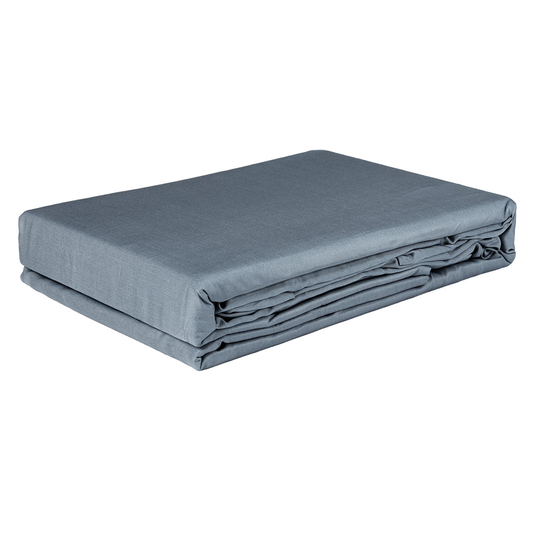 Dreamz 4Pcs Queen Size Bamboo Bed Sheet Set Charcoal Soft Hypoallergenic Breathable