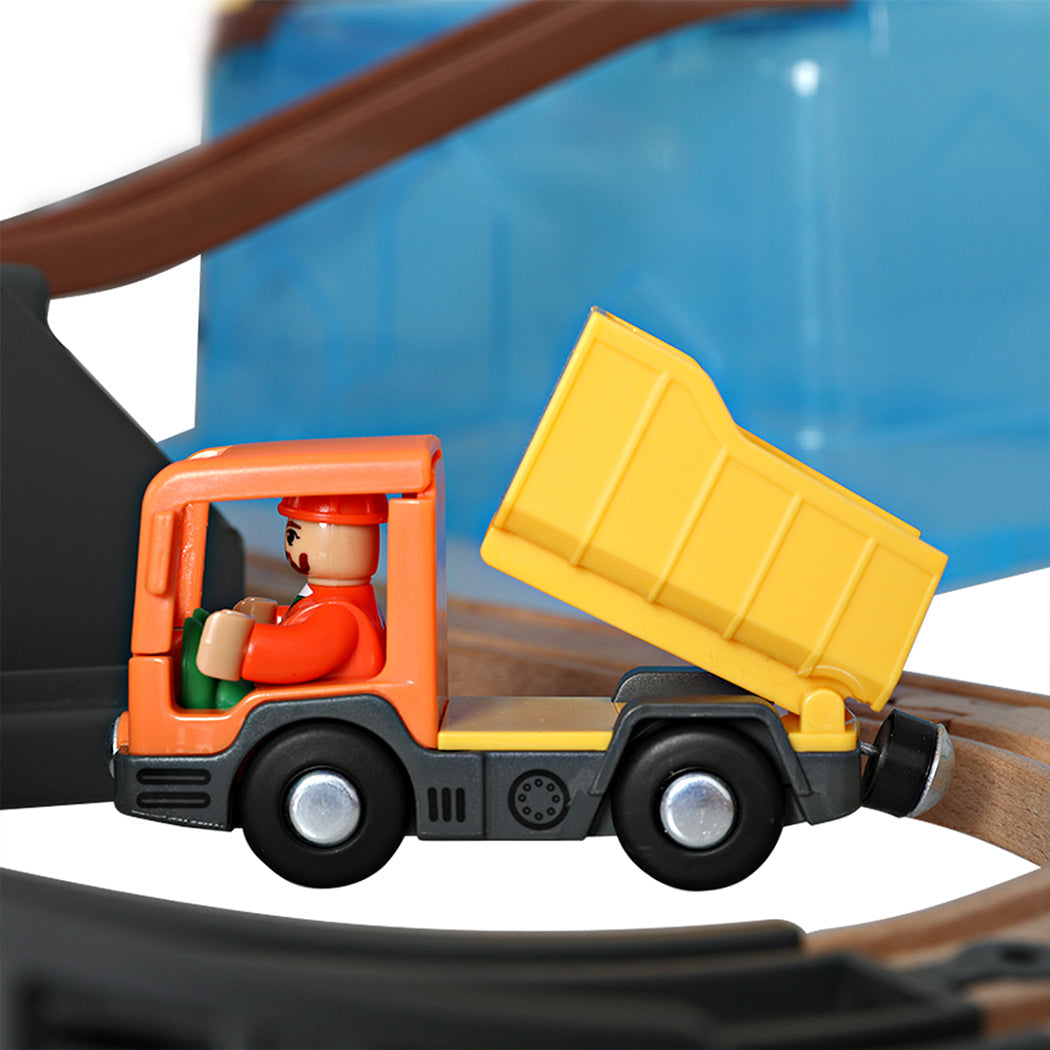 Bopeep Toy Train Set Track Diy Wooden