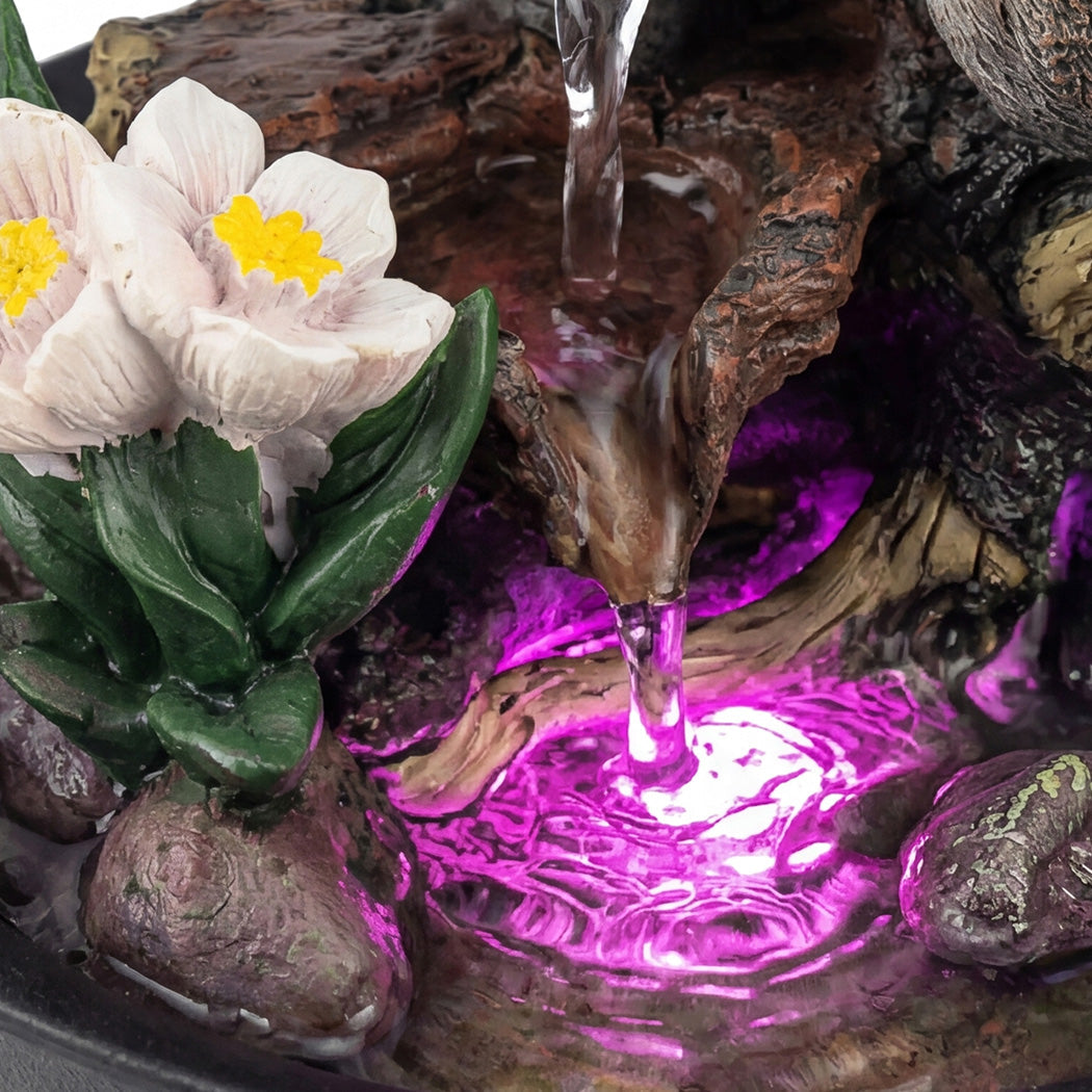 Spector Desktop Fountain Led Tabletop Zen Mini Water For Office & Living Room