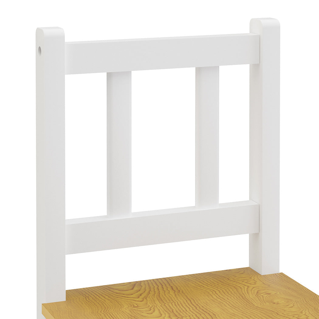 Bopeep Kids Table And Chairs Set Wooden 3Pcs Study Play