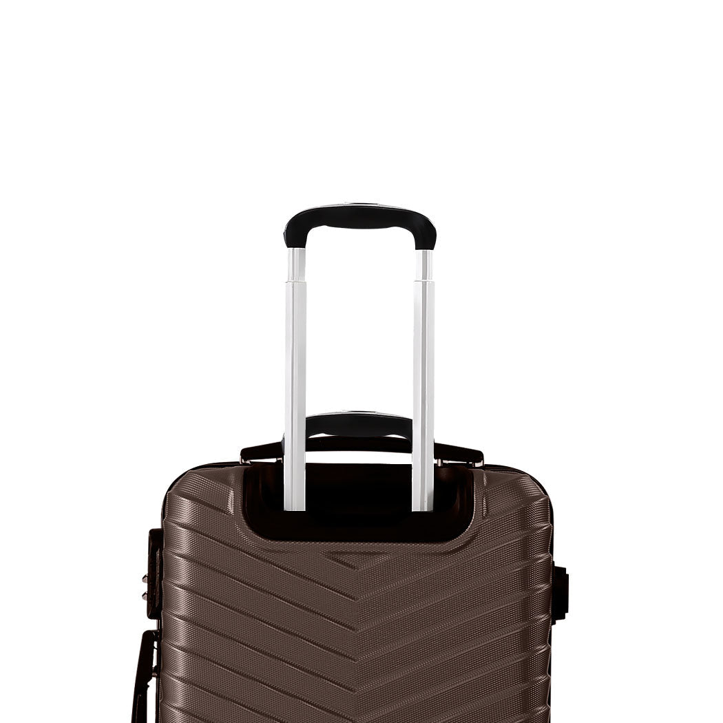 Slimbridge 20" Carry On Travel Luggage Coffee Inch