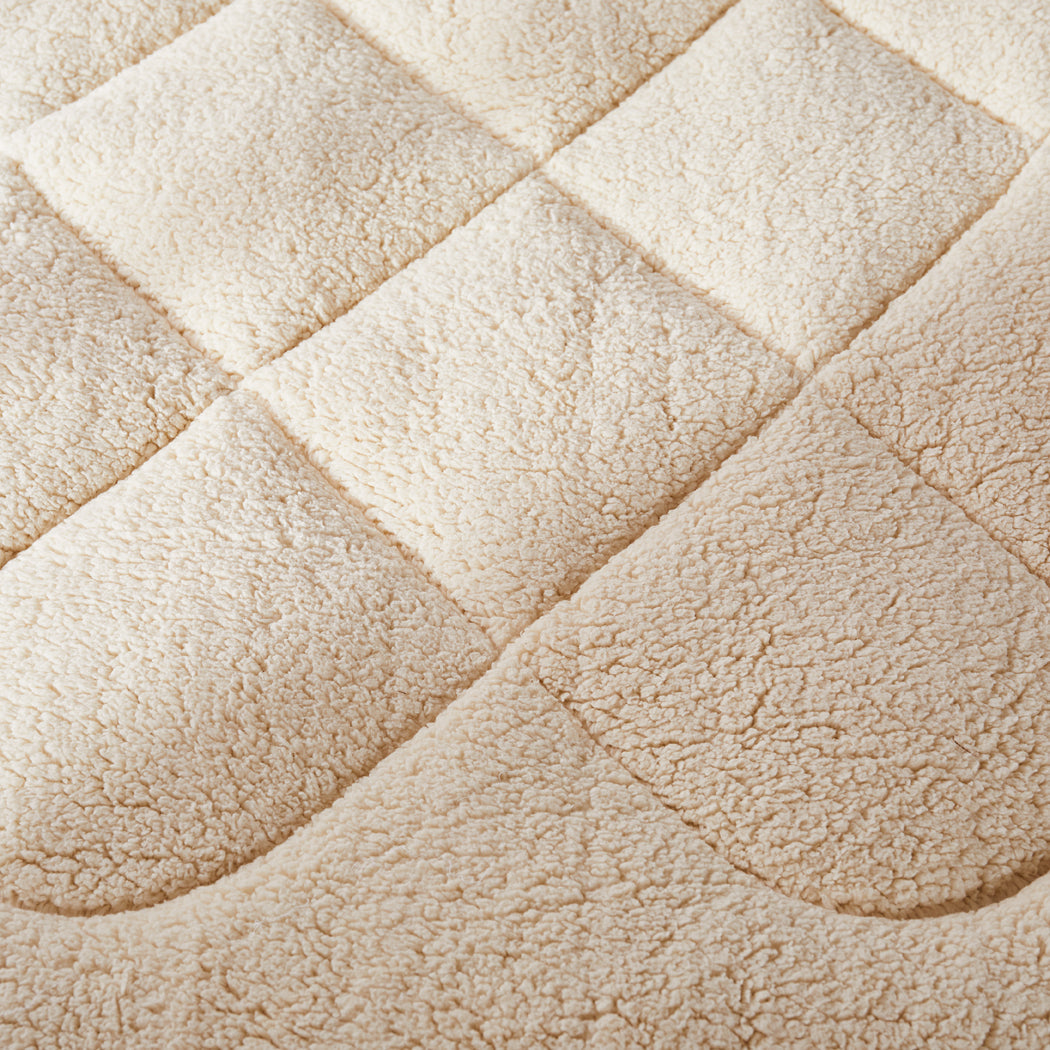 Dreamz Mattress Topper 100% Wool Underlay Double