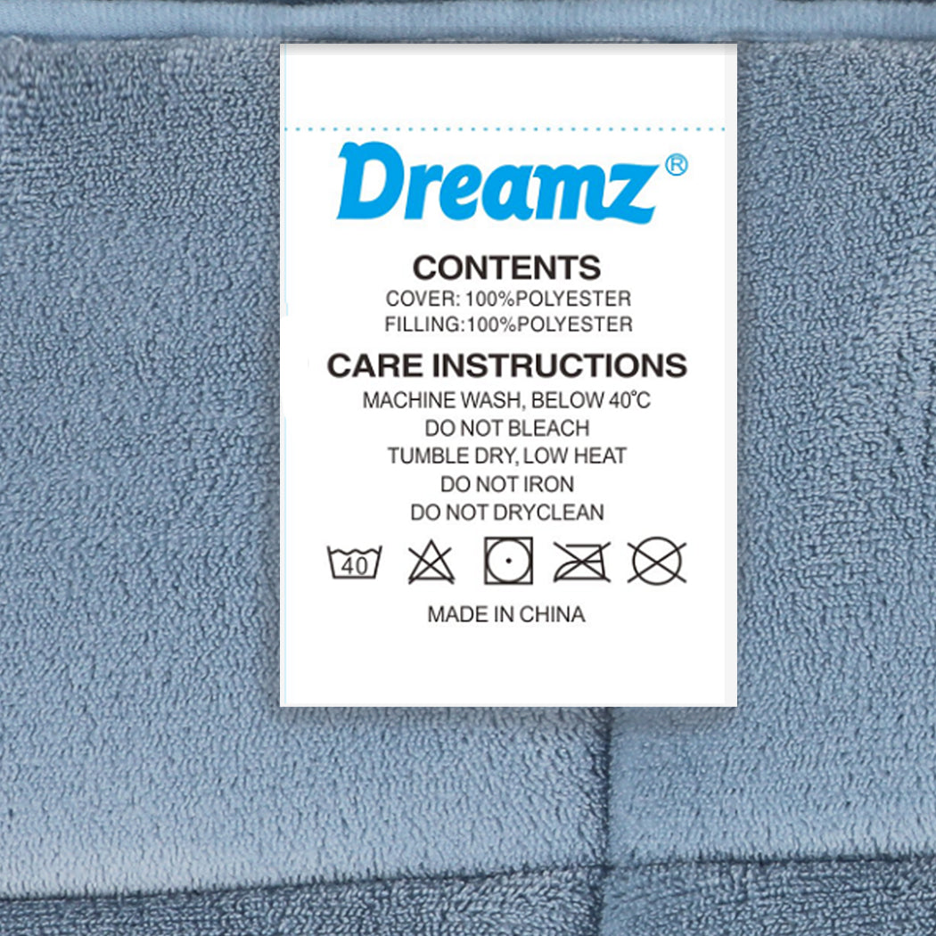 Cozy Blue King Doona Comforter Blanket Soft Warm Bedding For Relaxation